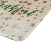Thanksgiving Maple Leaves Snijplank (Hoek)