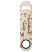 Thanksgiving Maple Leaves Speed Flessenopener (Achterkant)