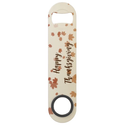 Thanksgiving Maple Leaves Speed Flessenopener (Voorkant)