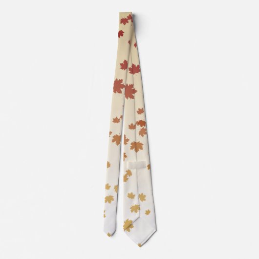 Thanksgiving Maple Leaves Stropdas (Achterkant)