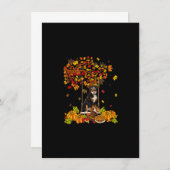 Thanksgiving Maple Pumpkin Bernese Mountain Dog Ha Kaart (Voorkant / Achterkant)