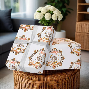 Thanksgiving Maple verlaat lijst in de herfst Cadeaupapier