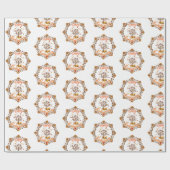 Thanksgiving Maple verlaat lijst in de herfst Cadeaupapier (Vlak)