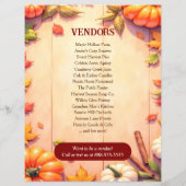 Thanksgiving Markt Herfst Evenement Flyer Sjabloon (Achterkant)