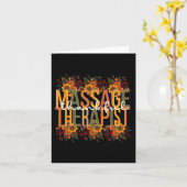 Thanksgiving Massage Th Kaart (Gele Bloem)