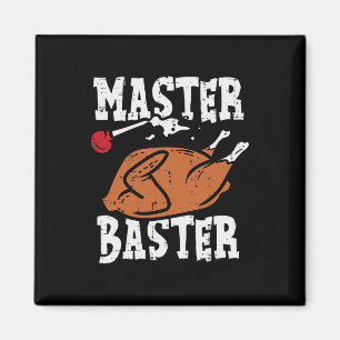 Thanksgiving Master Baster Fun Turkije Dag Herfst Magneet