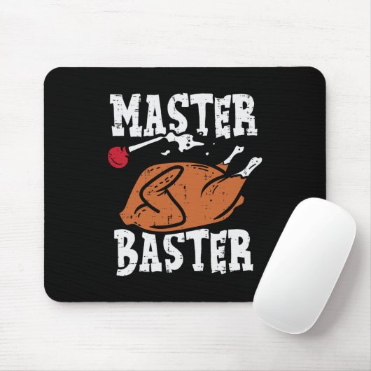Thanksgiving Master Baster Fun Turkije Dag Herfst  Muismat (Met muis)