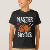 Thanksgiving Master Baster Fun Turkije Dag Herfst  T-shirt (Voorkant)