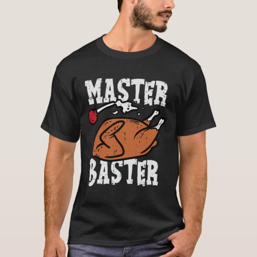 Thanksgiving Master Baster Fun Turkije Dag Herfst  T-shirt (Voorkant)