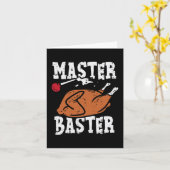 Thanksgiving Master Baster Leuk Thanksgiving Dag H Kaart (Gele Bloem)