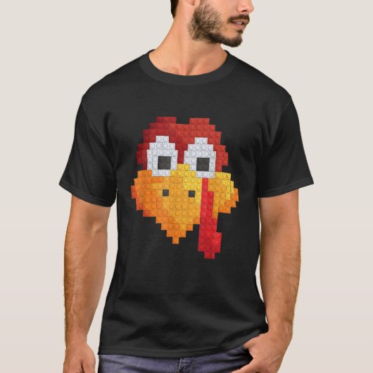 Thanksgiving Master Builder kalkoen gezicht Kind B T-shirt (Voorkant)