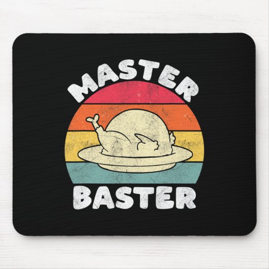Thanksgiving Master Byster Funny Turkije Dag Herfs Muismat (Voorkant)