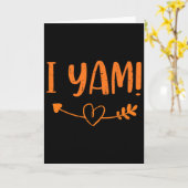 Thanksgiving Matching Couple She's My Sweet Potato Kaart (Gele Bloem)