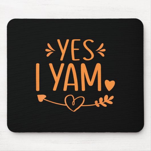 Thanksgiving Matching Couples Outfit Sweet Tato Ye Muismat (Voorkant)