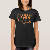 Thanksgiving Matching Couples She's My Sweet Potat T-shirt (Voorkant)