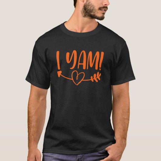 Thanksgiving Matching Couples She's My Sweet Potat T-shirt (Voorkant)