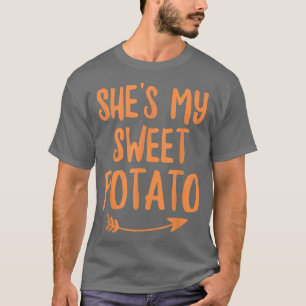 Thanksgiving Matching Couples Ze is mijn zoete aar T-shirt