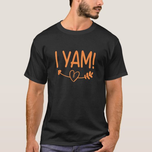Thanksgiving Matching Couples Ze is mijn zoete aar T-shirt (Voorkant)