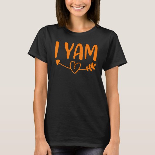 Thanksgiving Matching Couples Ze is mijn zoete aar T-shirt (Voorkant)