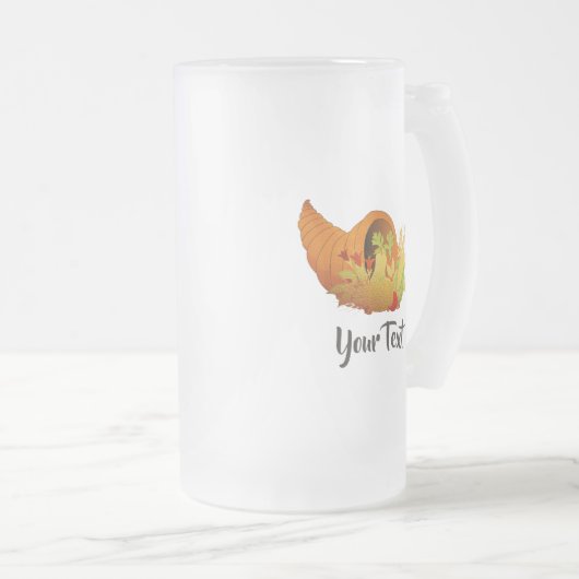 Thanksgiving Matglas Bierpul (Voorkant rechts)