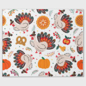 Thanksgiving Meme I Am Happy Because I Am Grateful Cadeaupapier (Vlak)