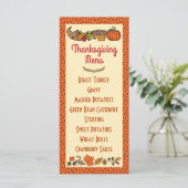Thanksgiving Menu (Staand voorkant)