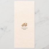 Thanksgiving Menu Card met groene espenblad (Achterkant)
