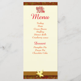 Thanksgiving Menu individuele kaarten