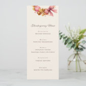 Thanksgiving Menu Kaart – Herfstkrans, bewerkbare (Staand voorkant)