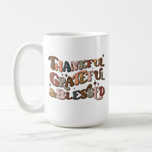Thanksgiving met benadeeld en grateful Retro Koffiemok