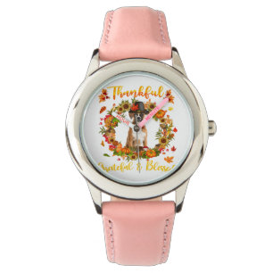 Thanksgiving met dank aan de gemene Boxer Dog- Horloge