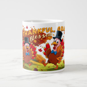 Thanksgiving met dankbaarheidscitaten grote koffiekop