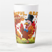 Thanksgiving met dankbaarheidscitaten latte mok (Voorkant)