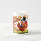 Thanksgiving met dankbaarheidscitaten porselein kop (Voorkant)