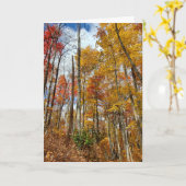 Thanksgiving met dankbare gebluste val zonder gren kaart (Gele Bloem)