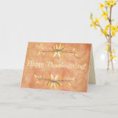 Thanksgiving met de najaarse Sjabloon van leborder (Gele Bloem)