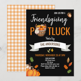 Thanksgiving met de uitnodiging van Friends Potluc
