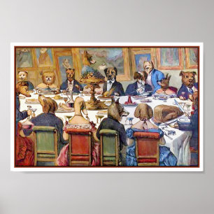 Thanksgiving met Dogs o.b.a. "Dogs Dinner Party" Poster