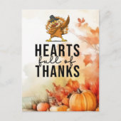 Thanksgiving met kalkoen briefkaart (Voorkant)