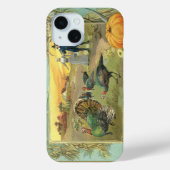 Thanksgiving met kalkoenen en pelgrims Case-Mate iPhone Case (Achterkant)