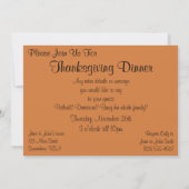  Thanksgiving met kalkoenen en pelgrims Kaart (Achterkant)