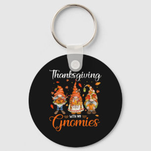 Thanksgiving met mijn gnomen Funny Autumn Gnomen L Sleutelhanger