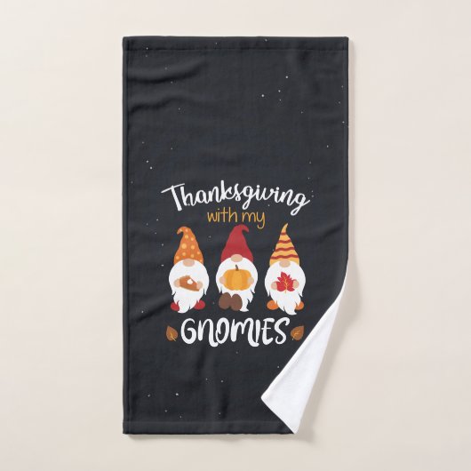 Thanksgiving met mijn gnomen handdoek (Handdoek)
