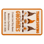 Thanksgiving met mijn Gnomies Cruise Door Magneet (Horizontaal)