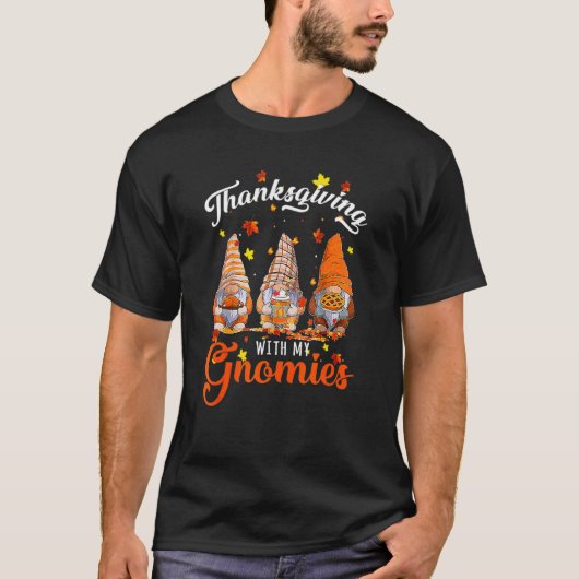 Thanksgiving met mijn Herfst gnomen herfst gnomen  T-shirt (Voorkant)