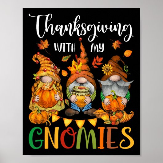 Thanksgiving met mijn Herfst najaar vibes Poster (Voorkant)