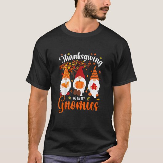 Thanksgiving met mijn najaarsgnomen t-shirt (Voorkant)