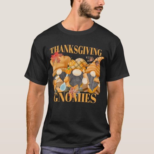 Thanksgiving met mijn najaarsgnomen t-shirt (Voorkant)