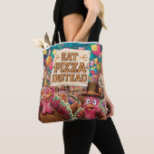Thanksgiving met pizza tote bag (Dichtbij)