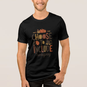 Thanksgiving met pompoenthema: kies voor opnemen Tri-Blend shirt